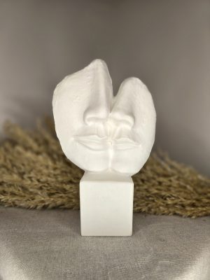 Γύψινο διακοσμητικό πρόσωπα ζευγάρι