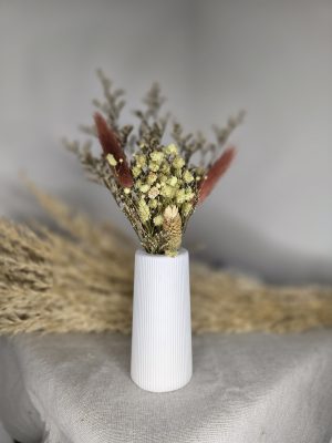 Γύψινο ραβδωτό βάζο