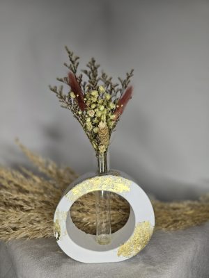 Γύψινο στρογγυλό βάζο