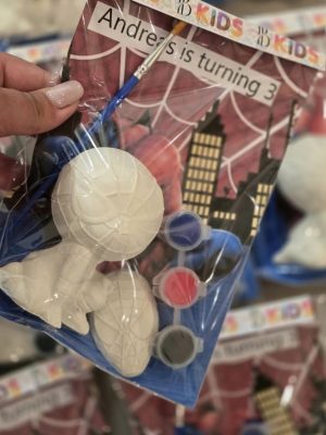 Spiderman - Σετ ζωγραφικής με γύψινες φιγούρες - Παιδική Μπομπονιέρα